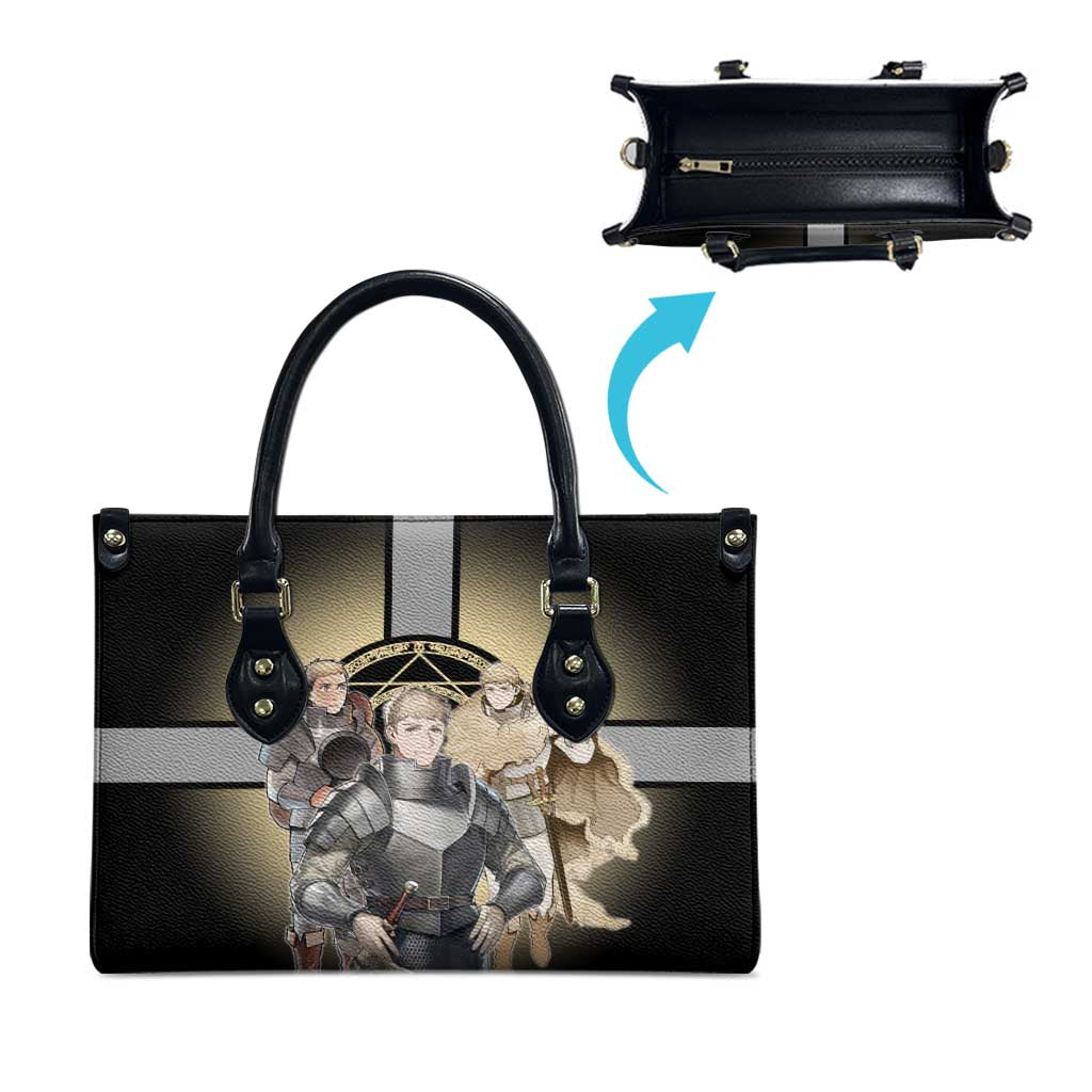 Laios Touden Dungeon Knight Leather Bag Fantasy Anime Illustration Style
