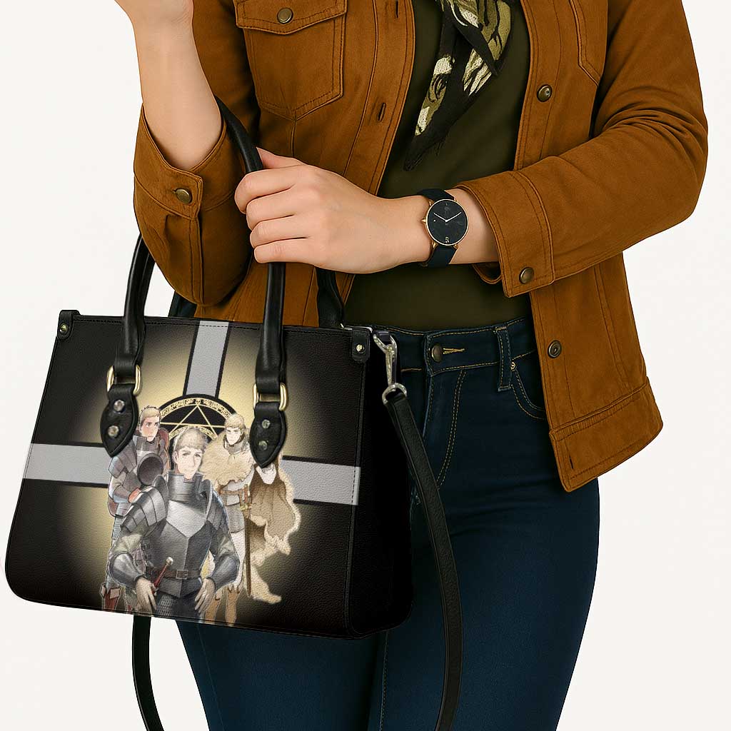 Laios Touden Dungeon Knight Leather Bag Fantasy Anime Illustration Style