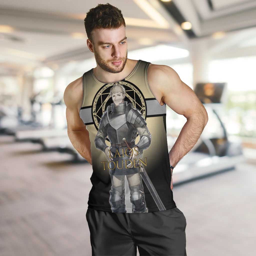 Laios Touden Dungeon Knight Men Tank Top Fantasy Anime Illustration Style