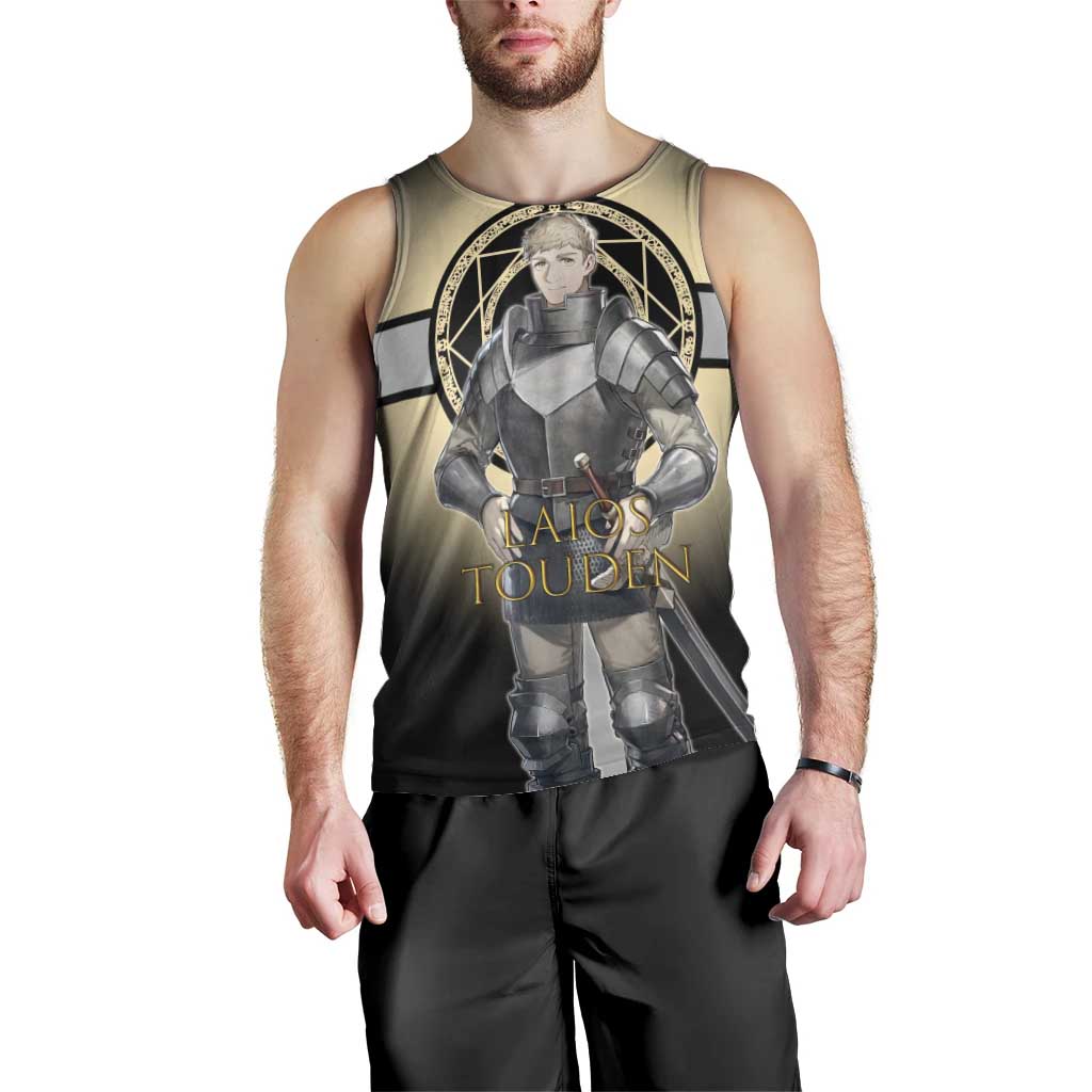 Laios Touden Dungeon Knight Men Tank Top Fantasy Anime Illustration Style