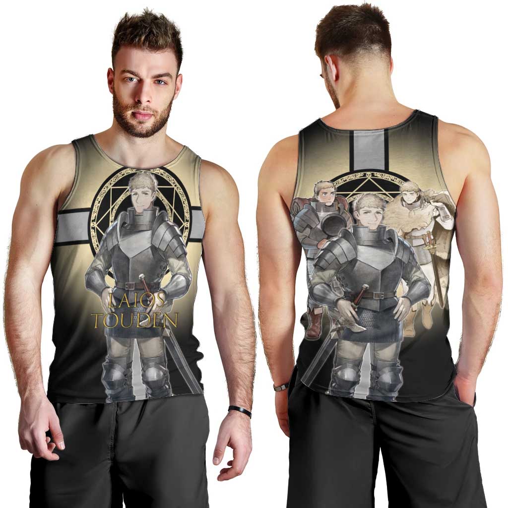 Laios Touden Dungeon Knight Men Tank Top Fantasy Anime Illustration Style