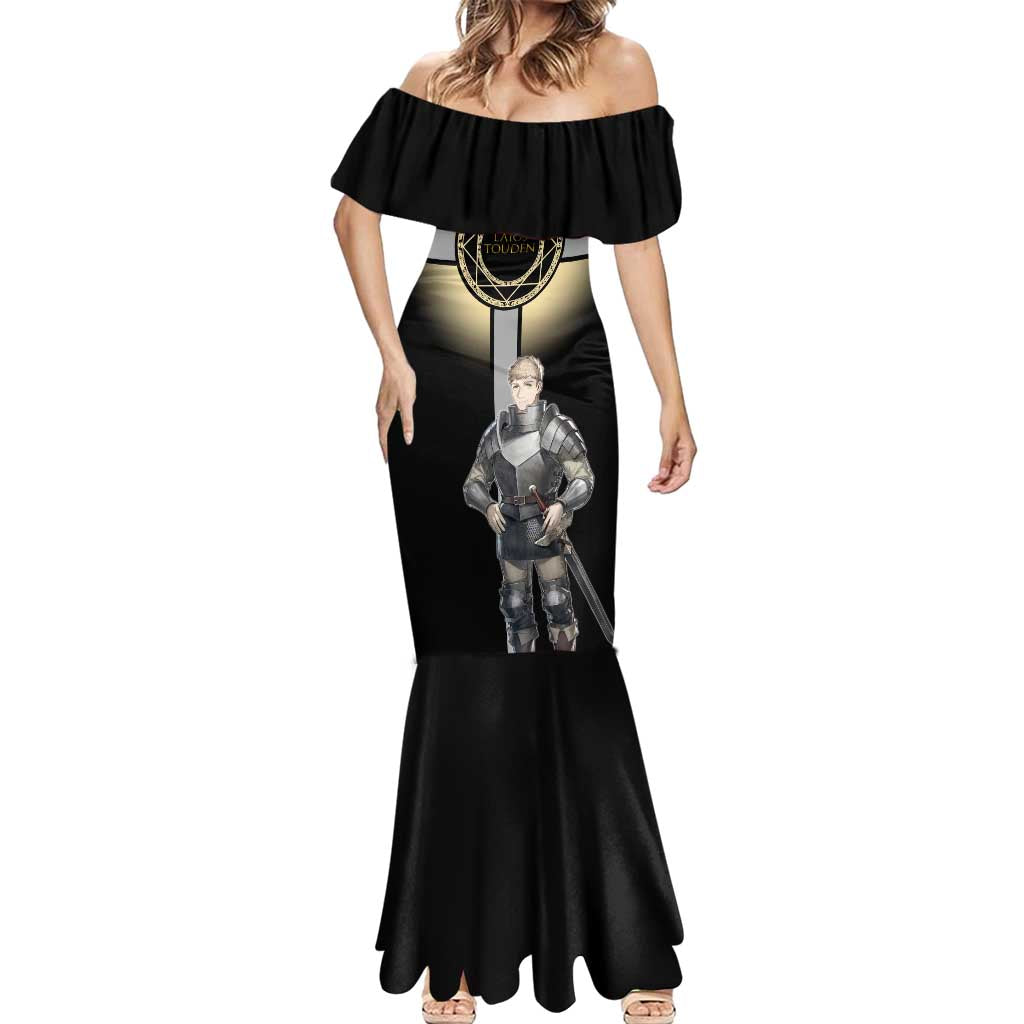 Laios Touden Dungeon Knight Mermaid Dress Fantasy Anime Illustration Style