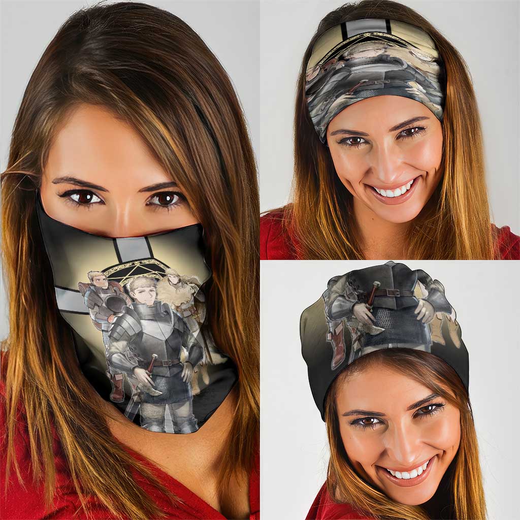 Laios Touden Dungeon Knight Neck Gaiter Fantasy Anime Illustration Style