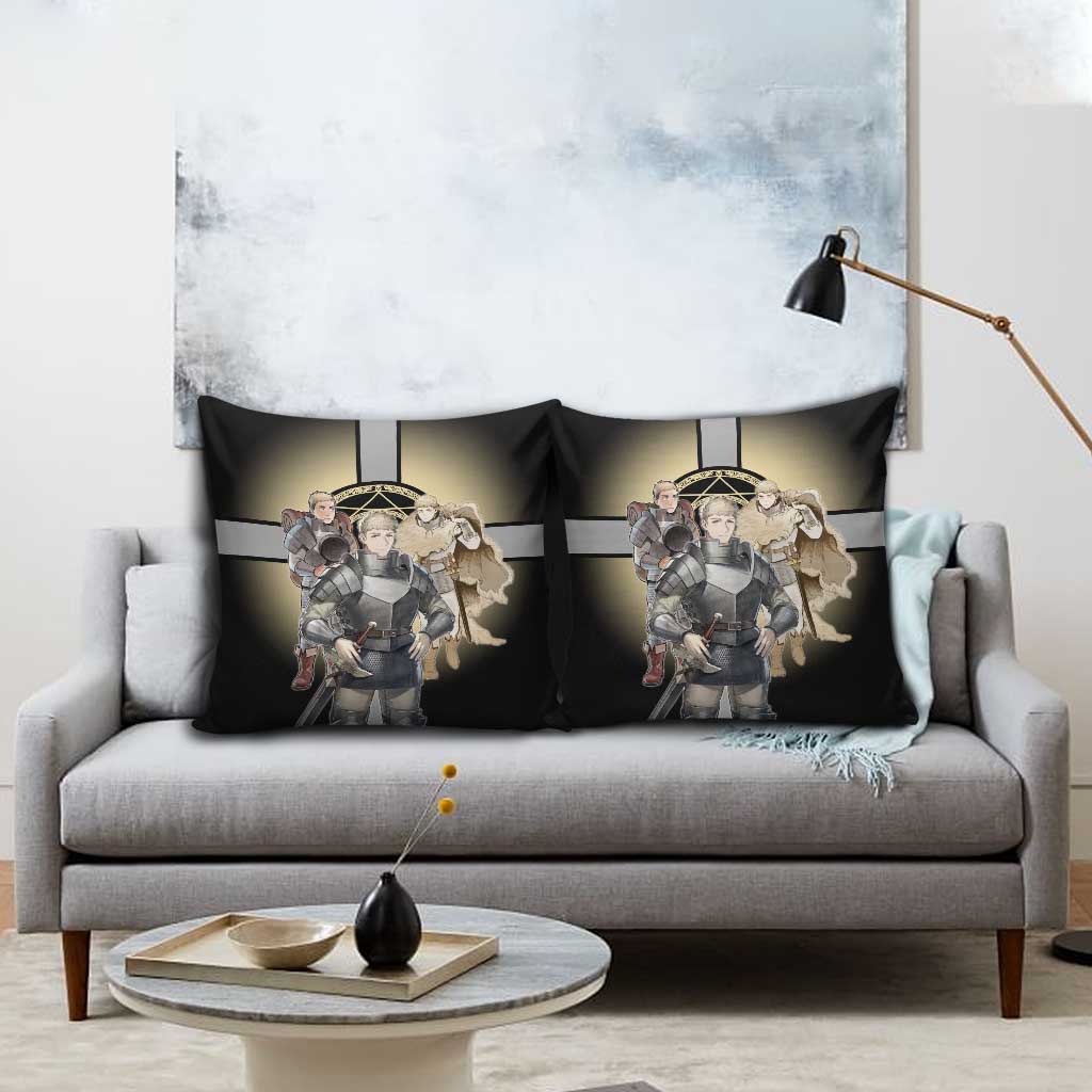Laios Touden Dungeon Knight Pillow Cover Fantasy Anime Illustration Style