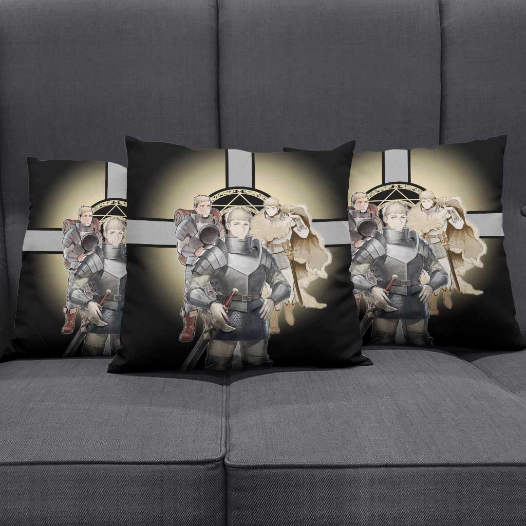 Laios Touden Dungeon Knight Pillow Cover Fantasy Anime Illustration Style