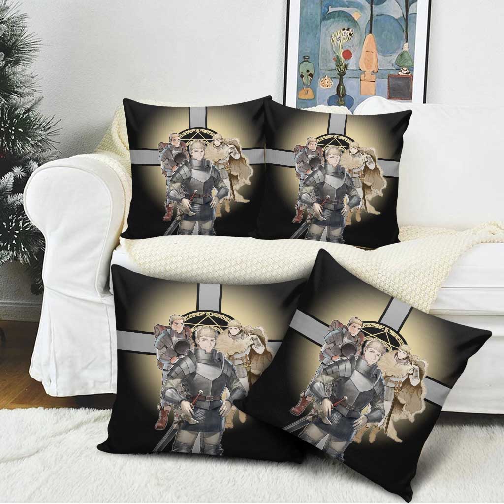 Laios Touden Dungeon Knight Pillow Cover Fantasy Anime Illustration Style
