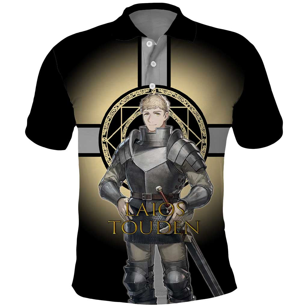 Laios Touden Dungeon Knight Polo Shirt Fantasy Anime Illustration Style