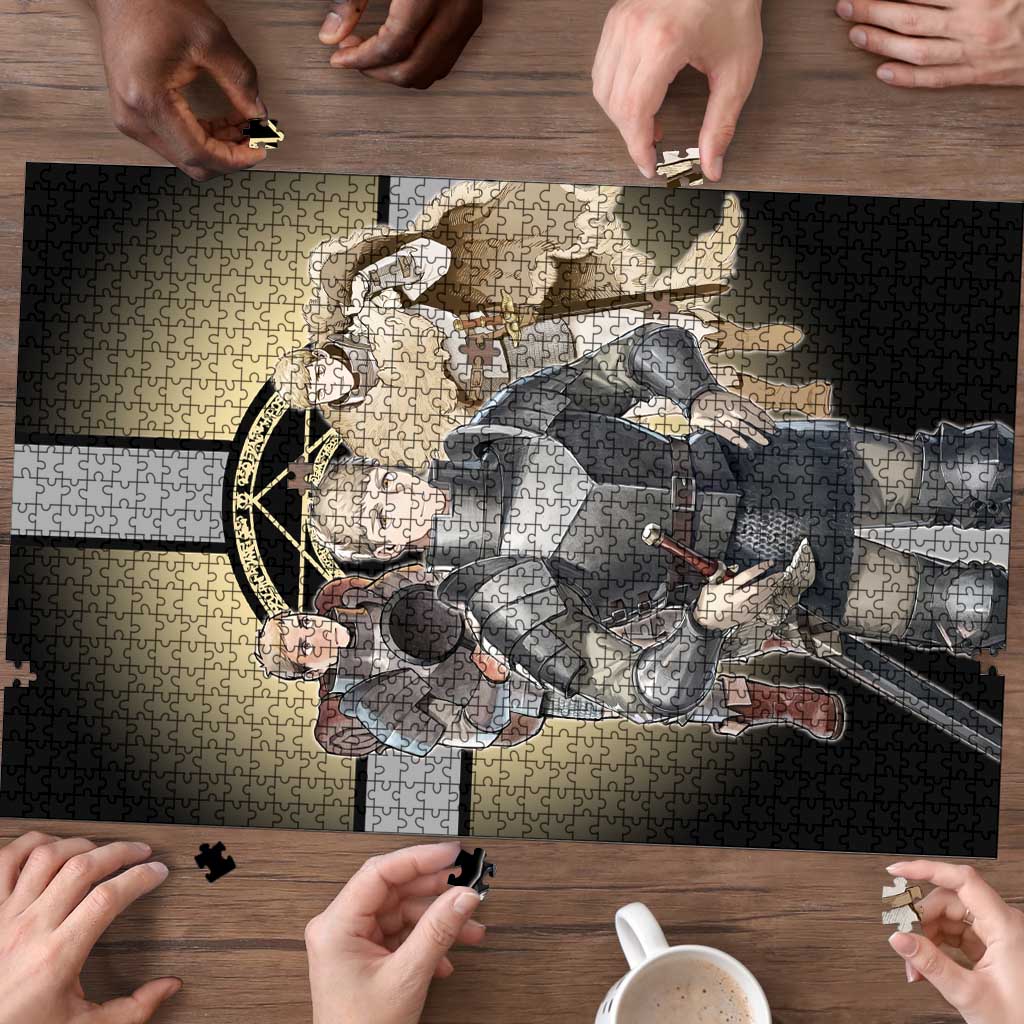 Laios Touden Dungeon Knight Puzzle Fantasy Anime Illustration Style