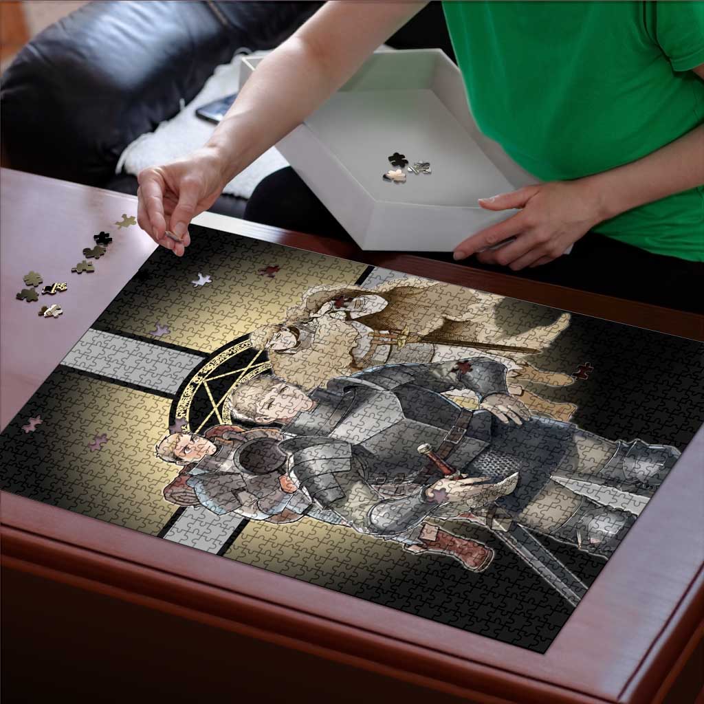 Laios Touden Dungeon Knight Puzzle Fantasy Anime Illustration Style