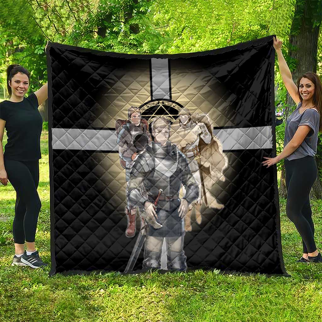 Laios Touden Dungeon Knight Quilt Fantasy Anime Illustration Style