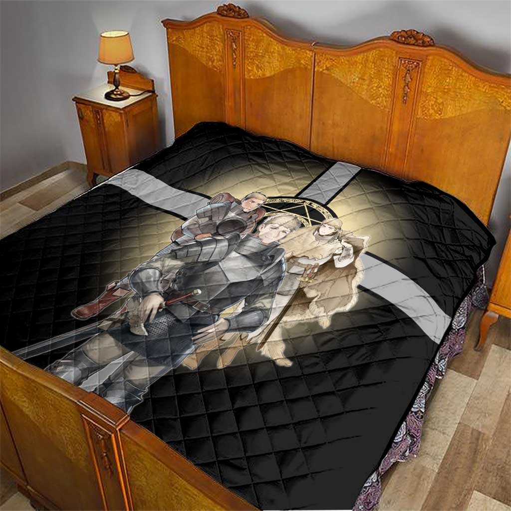Laios Touden Dungeon Knight Quilt Fantasy Anime Illustration Style