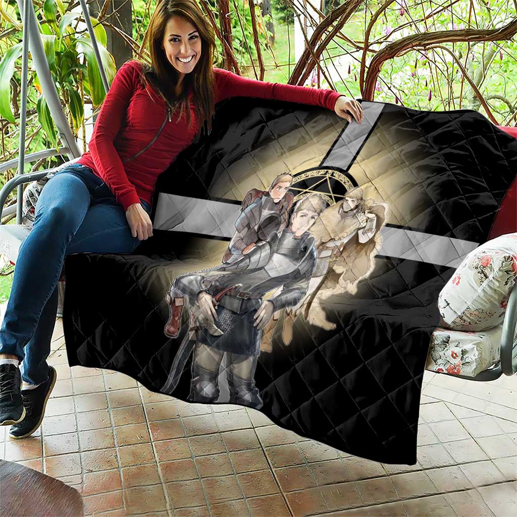 Laios Touden Dungeon Knight Quilt Fantasy Anime Illustration Style