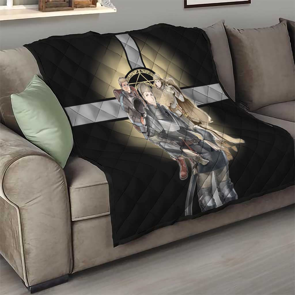 Laios Touden Dungeon Knight Quilt Fantasy Anime Illustration Style