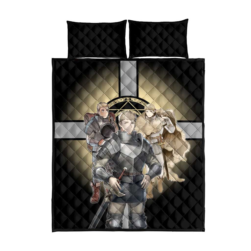 Laios Touden Dungeon Knight Quilt Bed Set Fantasy Anime Illustration Style