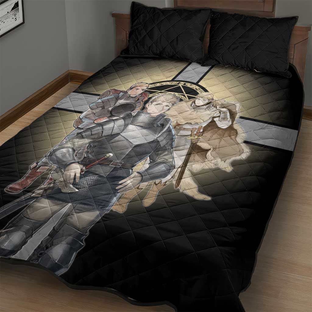 Laios Touden Dungeon Knight Quilt Bed Set Fantasy Anime Illustration Style