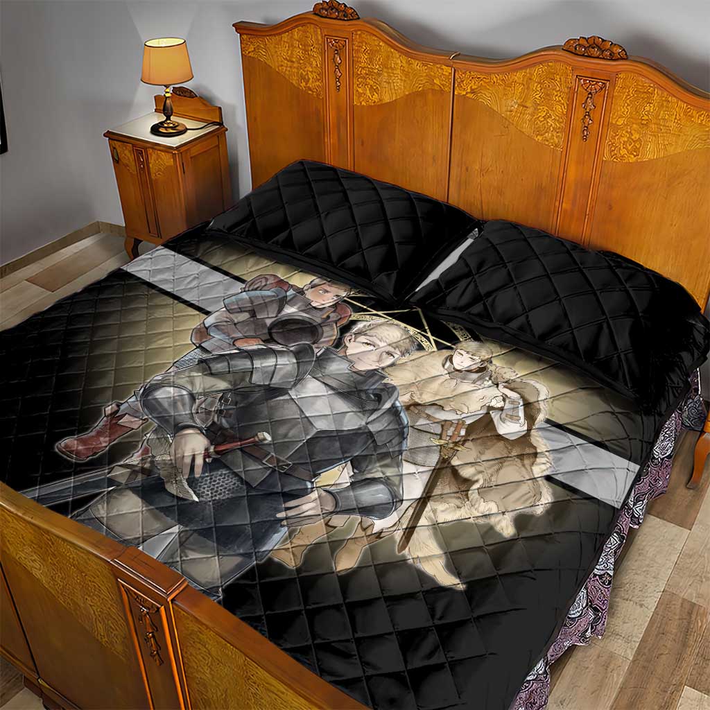Laios Touden Dungeon Knight Quilt Bed Set Fantasy Anime Illustration Style
