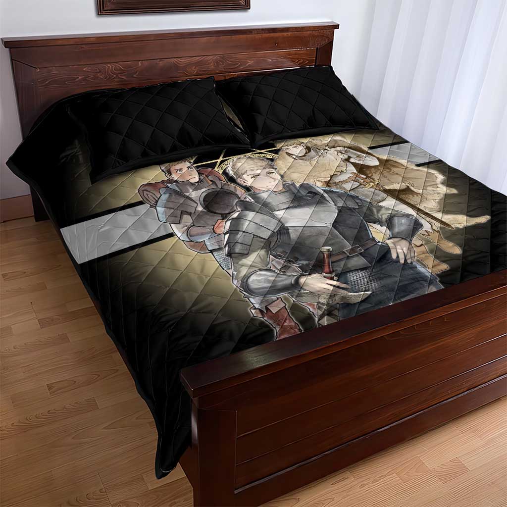 Laios Touden Dungeon Knight Quilt Bed Set Fantasy Anime Illustration Style