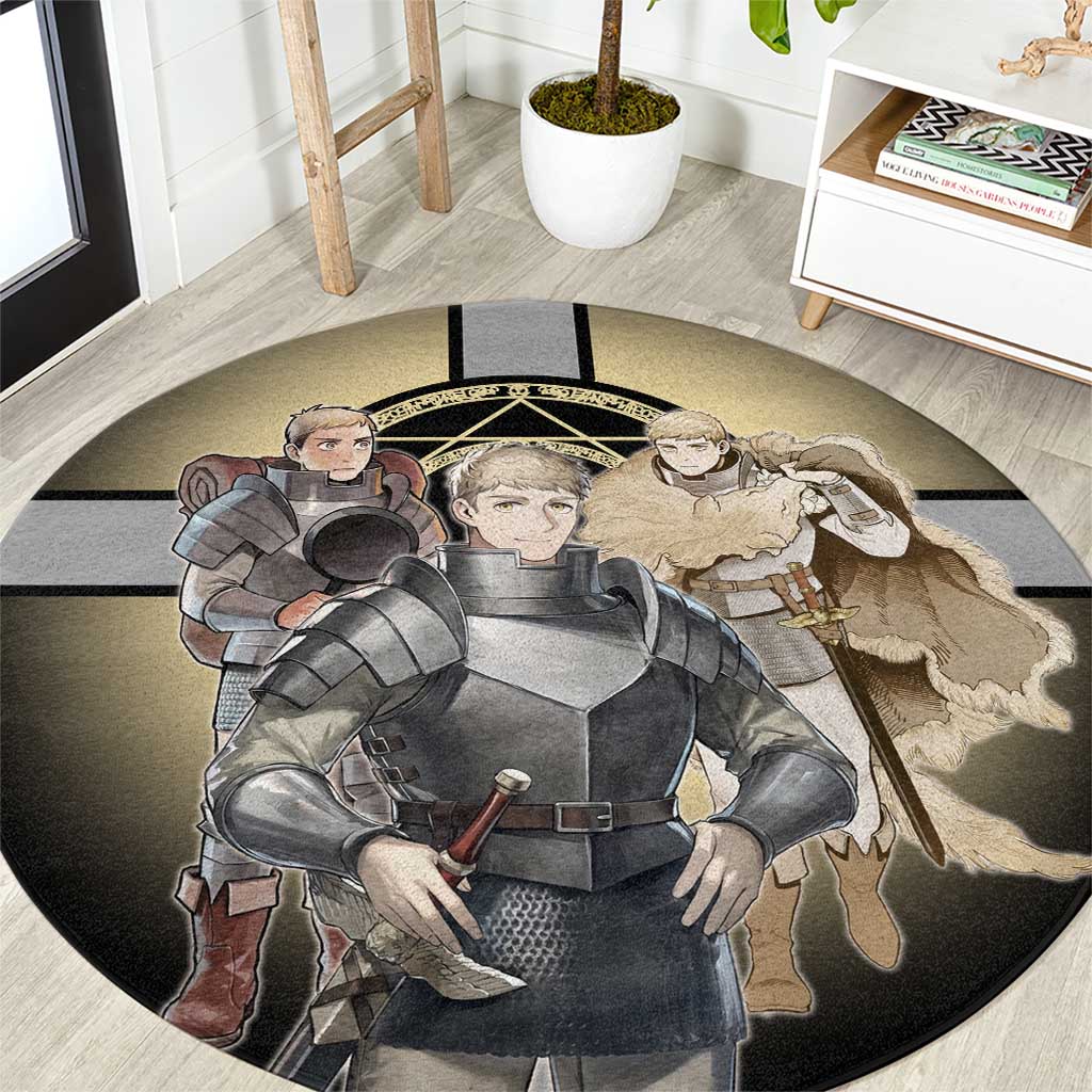 Laios Touden Dungeon Knight Round Carpet Fantasy Anime Illustration Style