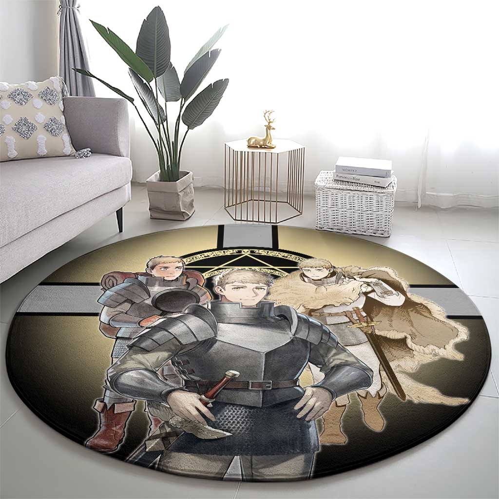 Laios Touden Dungeon Knight Round Carpet Fantasy Anime Illustration Style