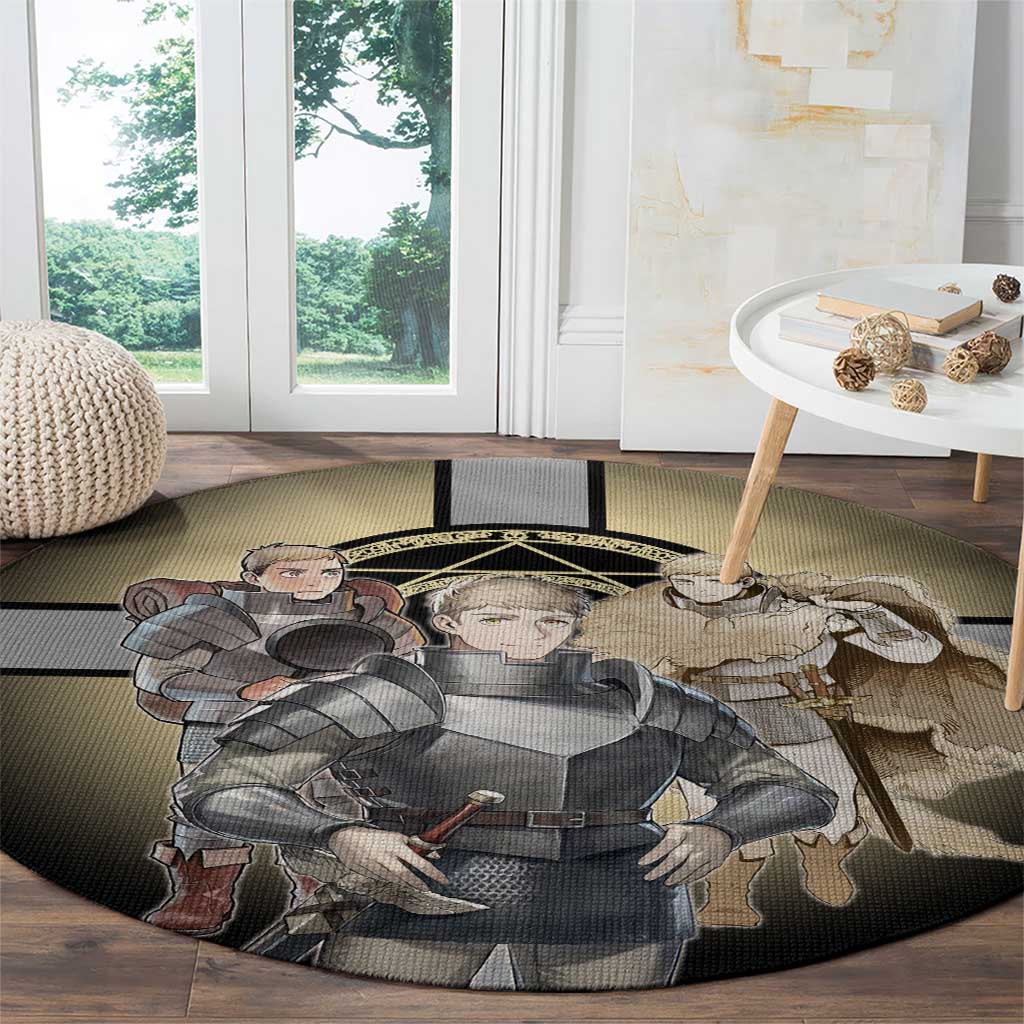 Laios Touden Dungeon Knight Round Carpet Fantasy Anime Illustration Style