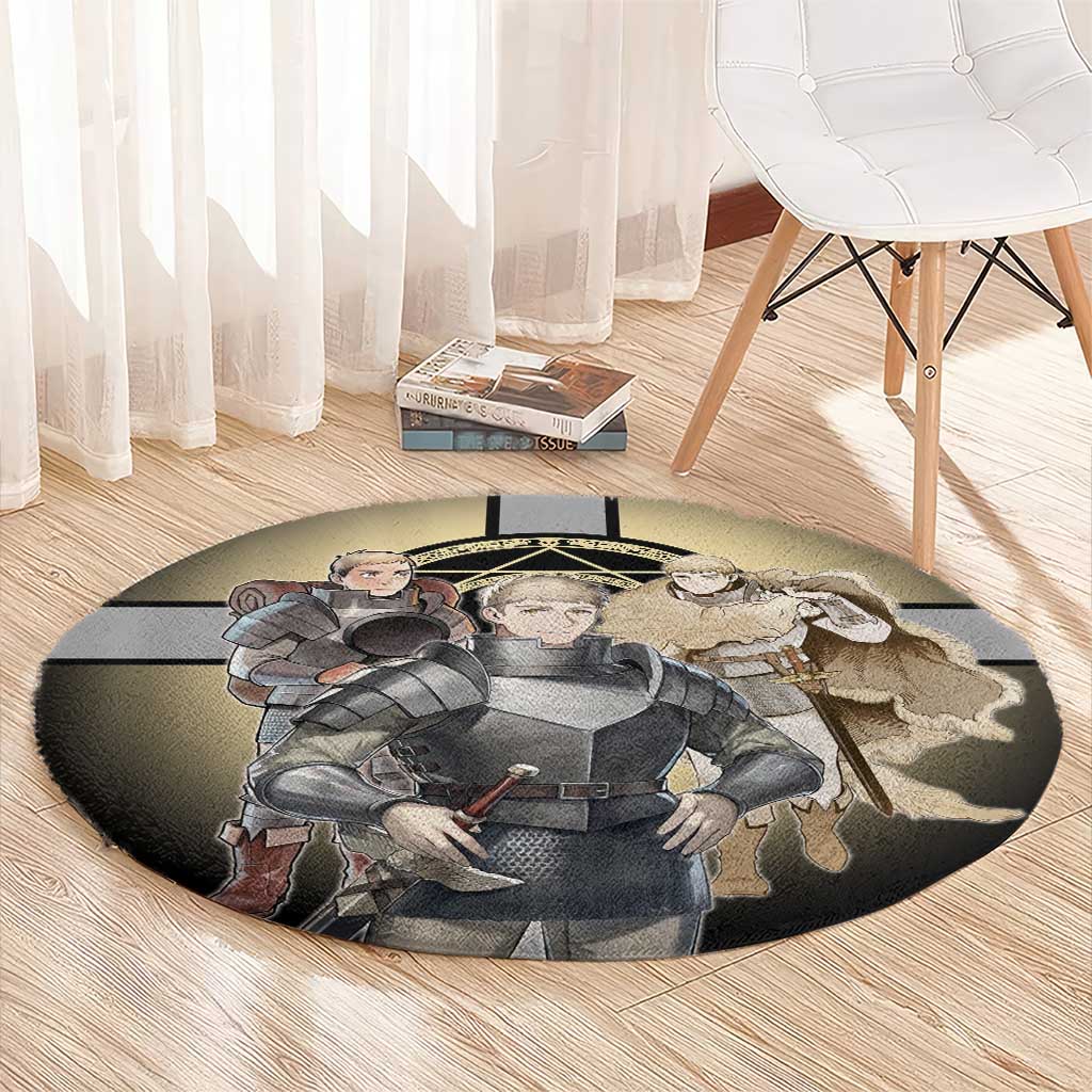 Laios Touden Dungeon Knight Round Carpet Fantasy Anime Illustration Style