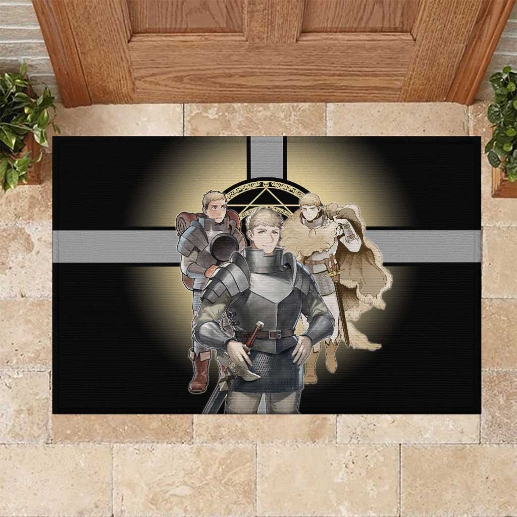 Laios Touden Dungeon Knight Rubber Doormat Fantasy Anime Illustration Style