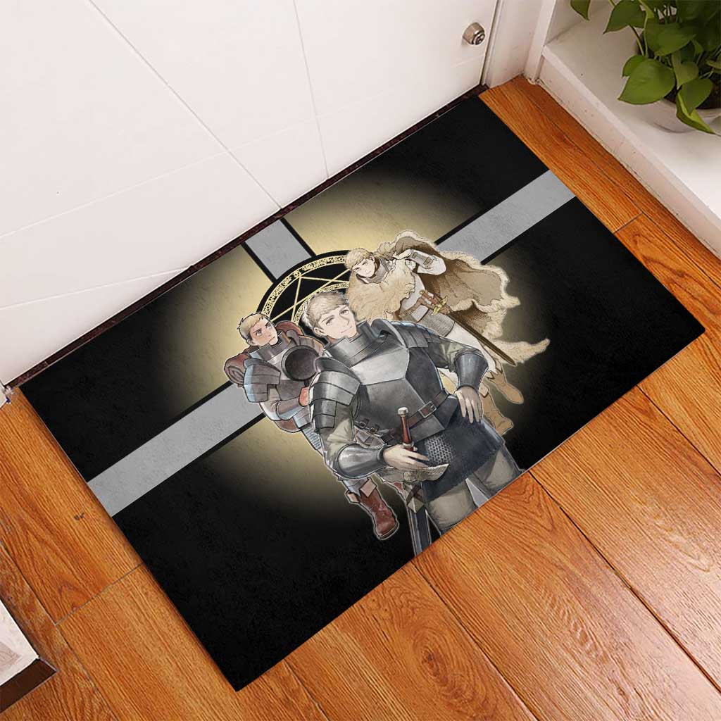 Laios Touden Dungeon Knight Rubber Doormat Fantasy Anime Illustration Style