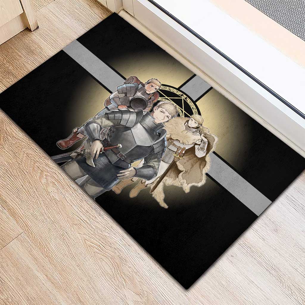 Laios Touden Dungeon Knight Rubber Doormat Fantasy Anime Illustration Style