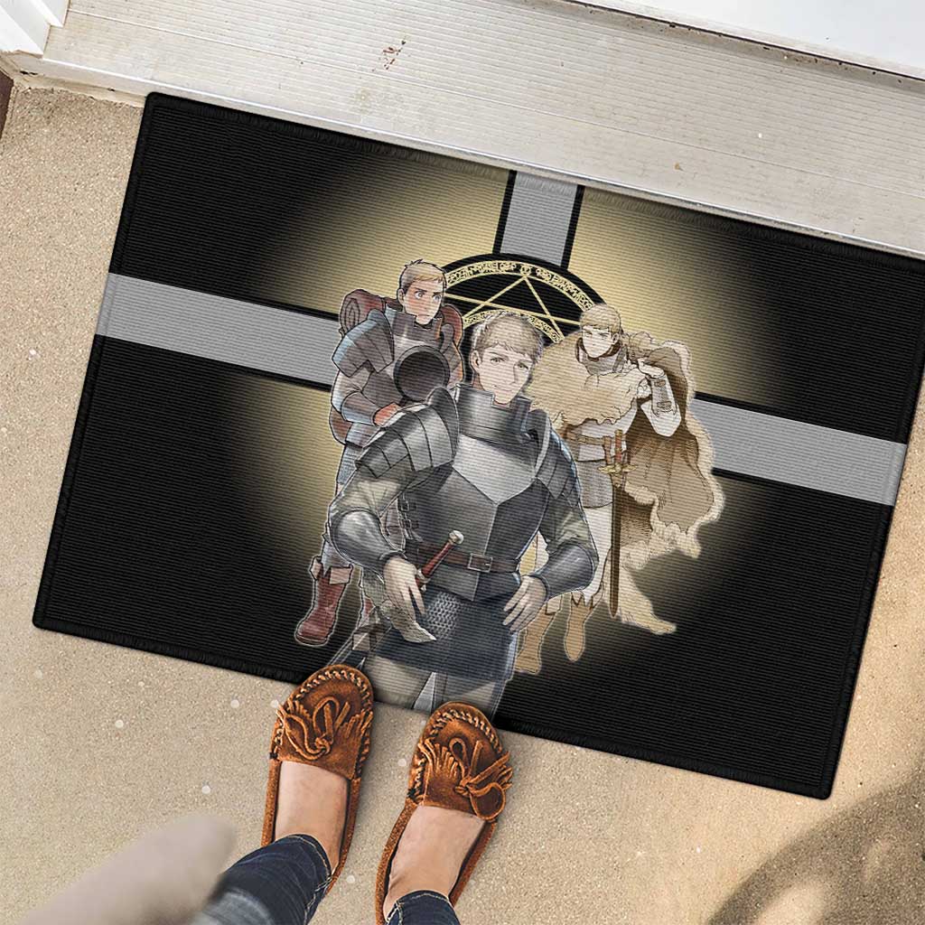 Laios Touden Dungeon Knight Rubber Doormat Fantasy Anime Illustration Style