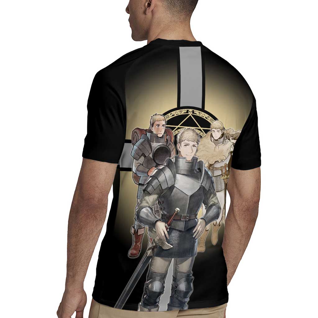 Laios Touden Dungeon Knight Rugby Jersey Fantasy Anime Illustration Style