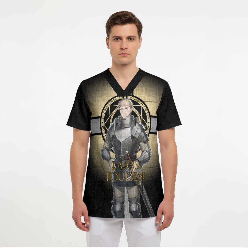 Laios Touden Dungeon Knight Scrub Top Fantasy Anime Illustration Style
