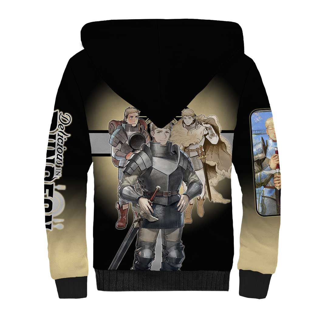 Laios Touden Dungeon Knight Sherpa Hoodie Fantasy Anime Illustration Style
