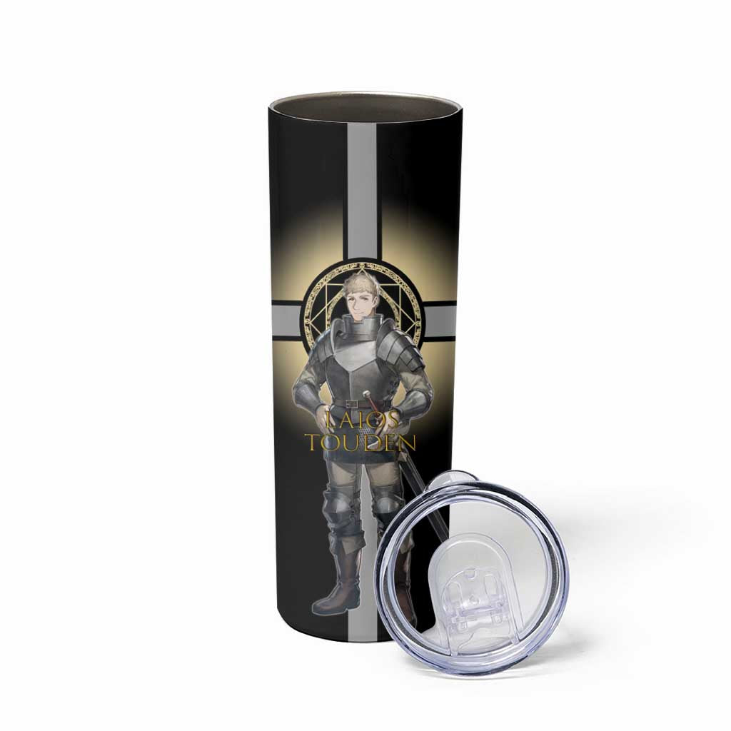 Laios Touden Dungeon Knight Skinny Tumbler Fantasy Anime Illustration Style