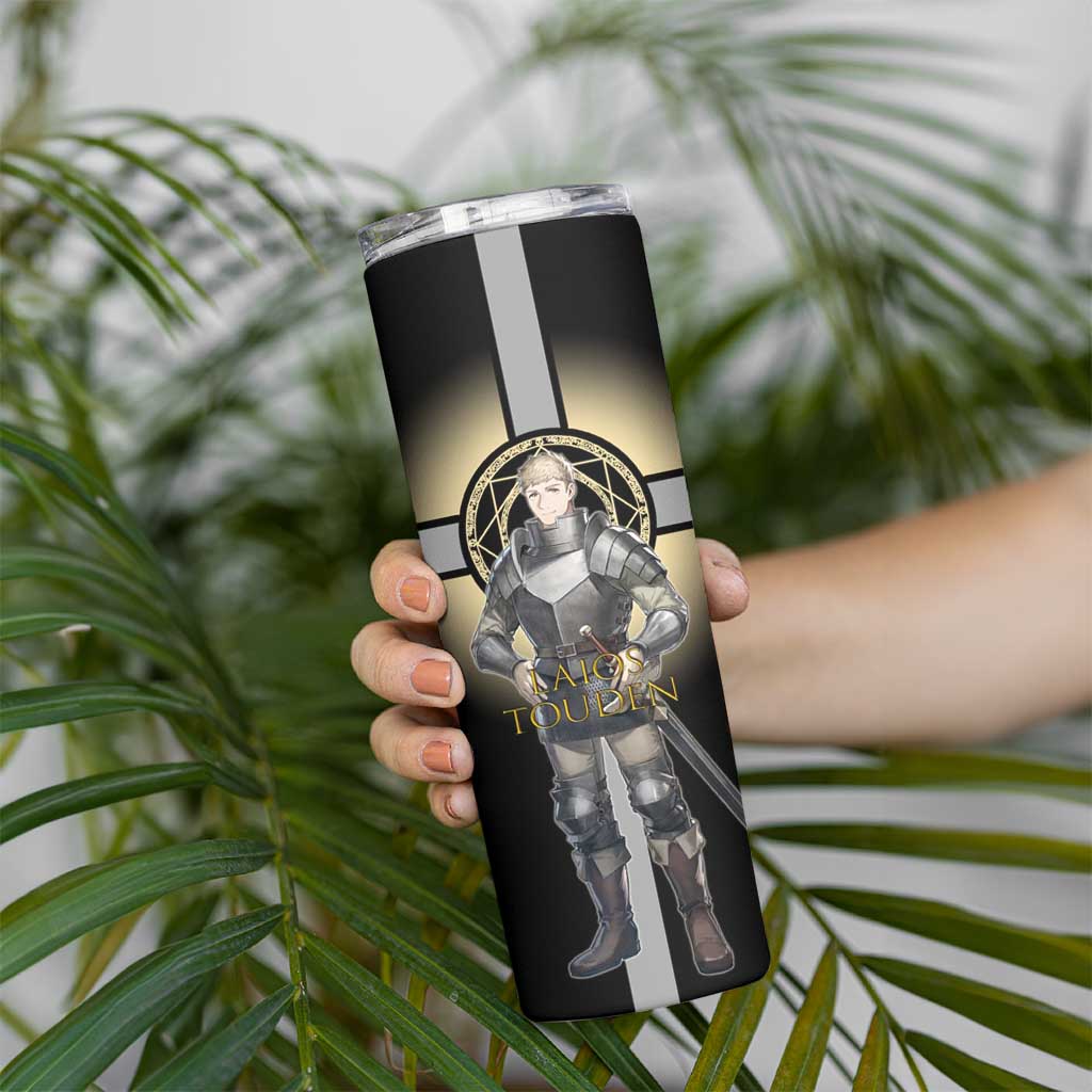 Laios Touden Dungeon Knight Skinny Tumbler Fantasy Anime Illustration Style