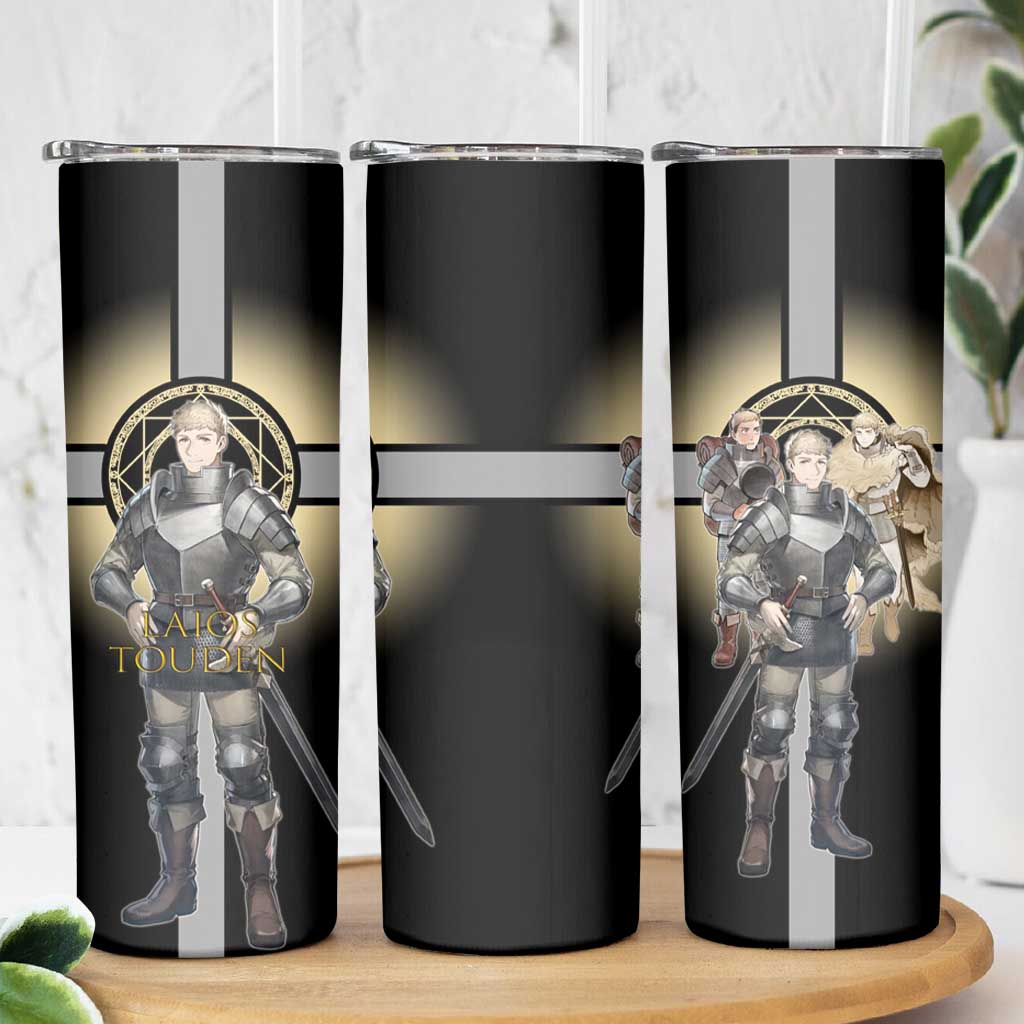 Laios Touden Dungeon Knight Skinny Tumbler Fantasy Anime Illustration Style