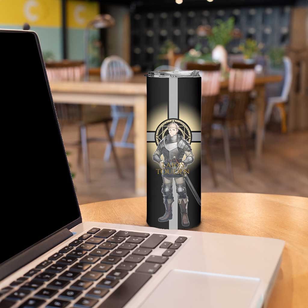 Laios Touden Dungeon Knight Skinny Tumbler Fantasy Anime Illustration Style