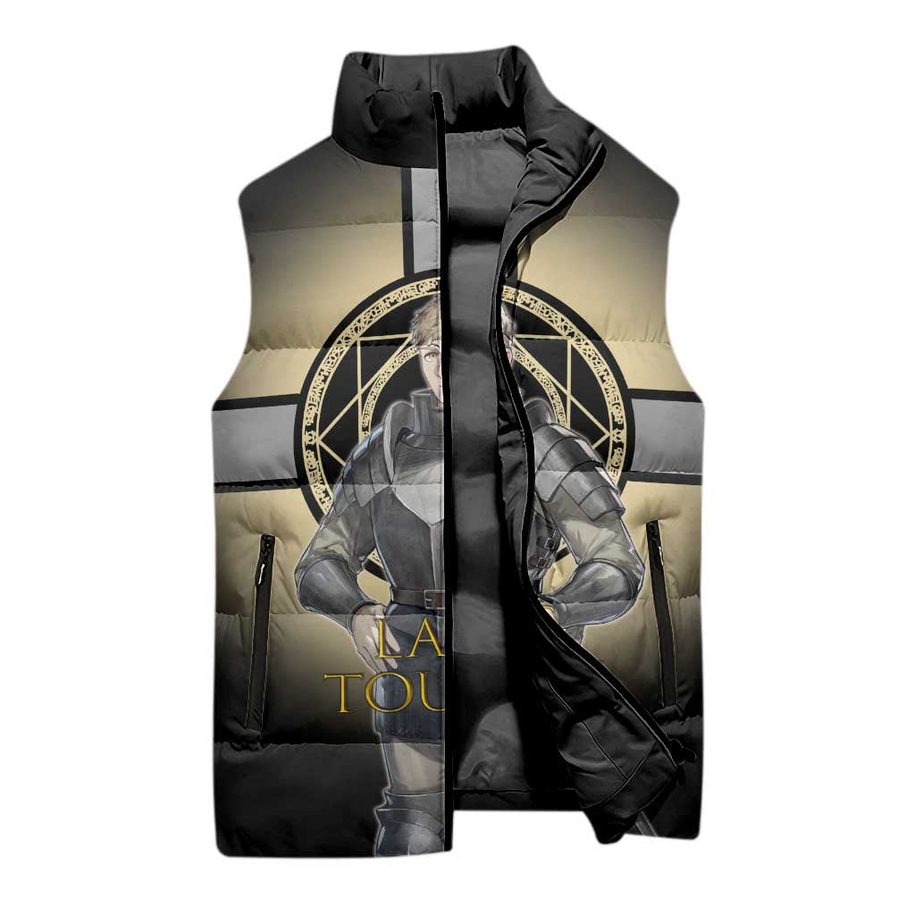 Laios Touden Dungeon Knight Sleeveless Puffer Jacket Fantasy Anime Illustration Style