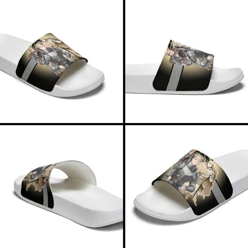 Laios Touden Dungeon Knight Slide Sandals Fantasy Anime Illustration Style