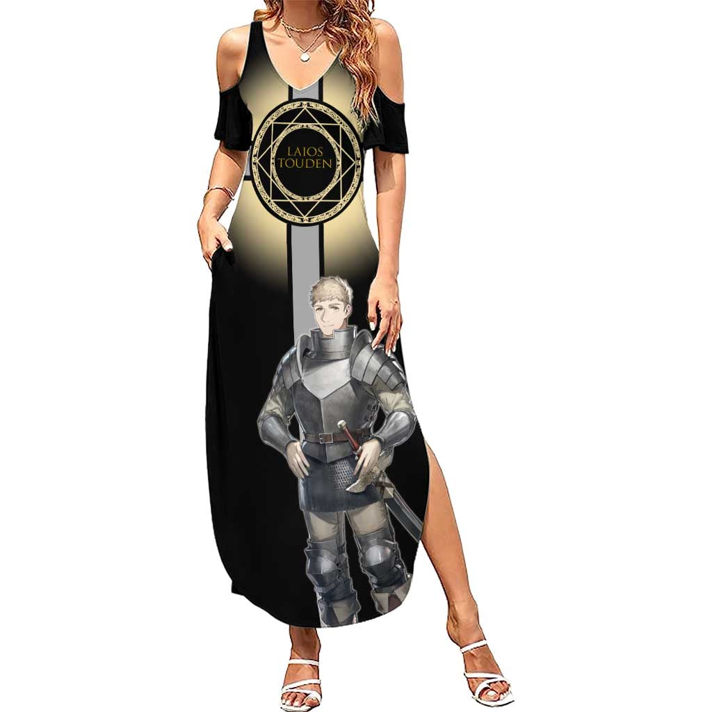 Laios Touden Dungeon Knight Summer Maxi Dress Fantasy Anime Illustration Style