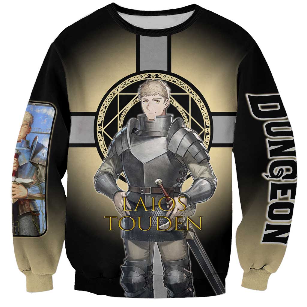 Laios Touden Dungeon Knight Sweatshirt Fantasy Anime Illustration Style