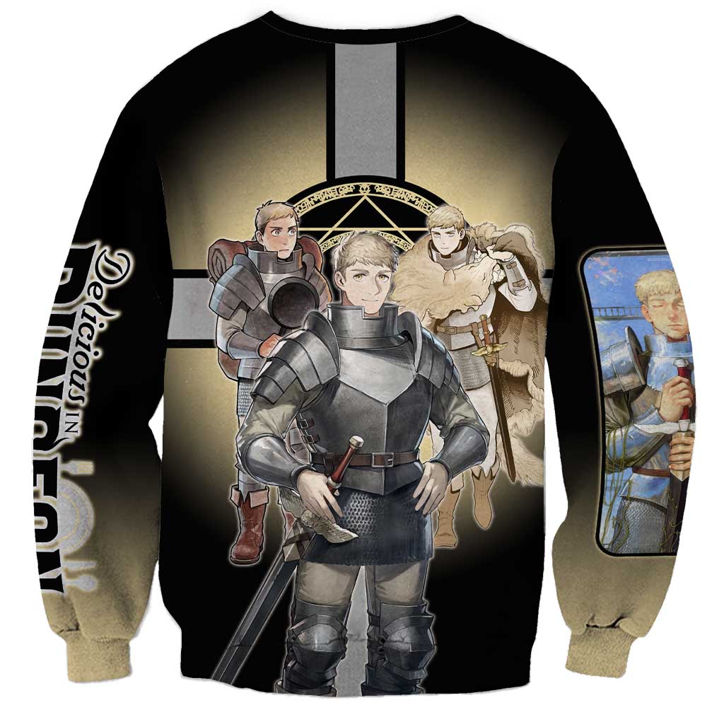 Laios Touden Dungeon Knight Sweatshirt Fantasy Anime Illustration Style