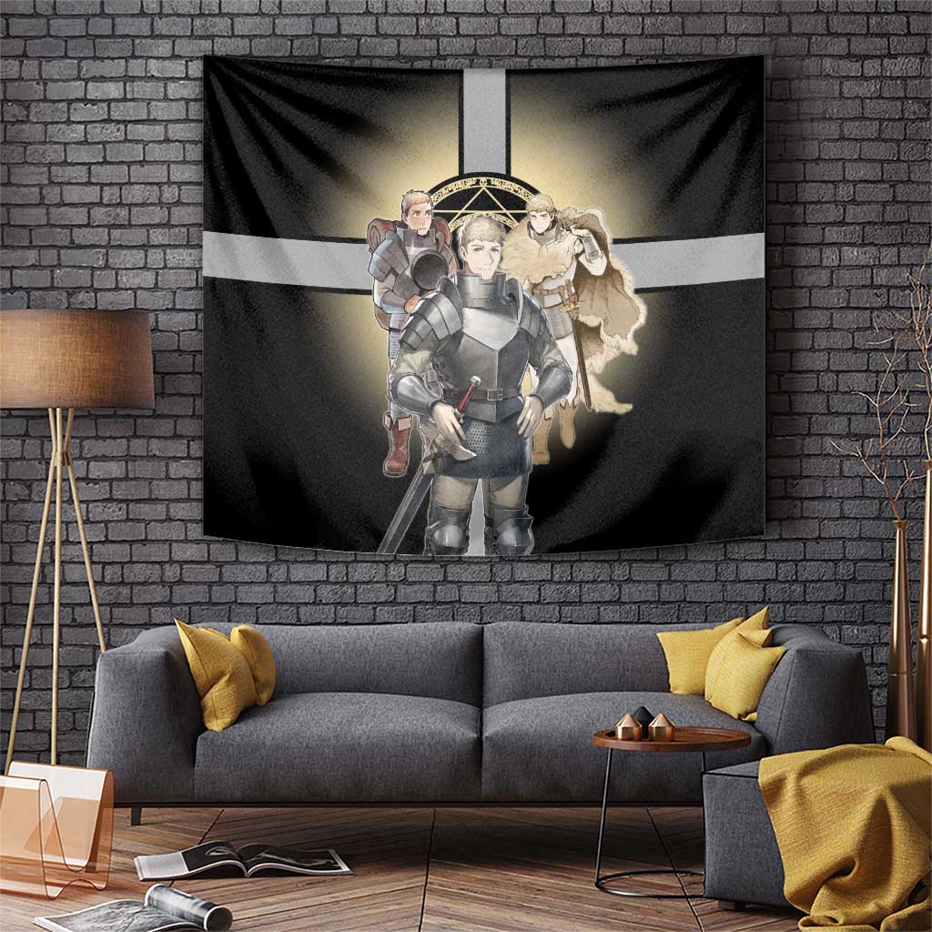 Laios Touden Dungeon Knight Tapestry Fantasy Anime Illustration Style