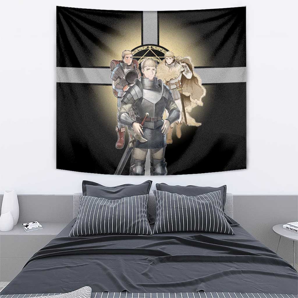 Laios Touden Dungeon Knight Tapestry Fantasy Anime Illustration Style