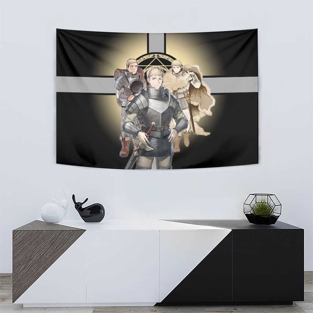 Laios Touden Dungeon Knight Tapestry Fantasy Anime Illustration Style