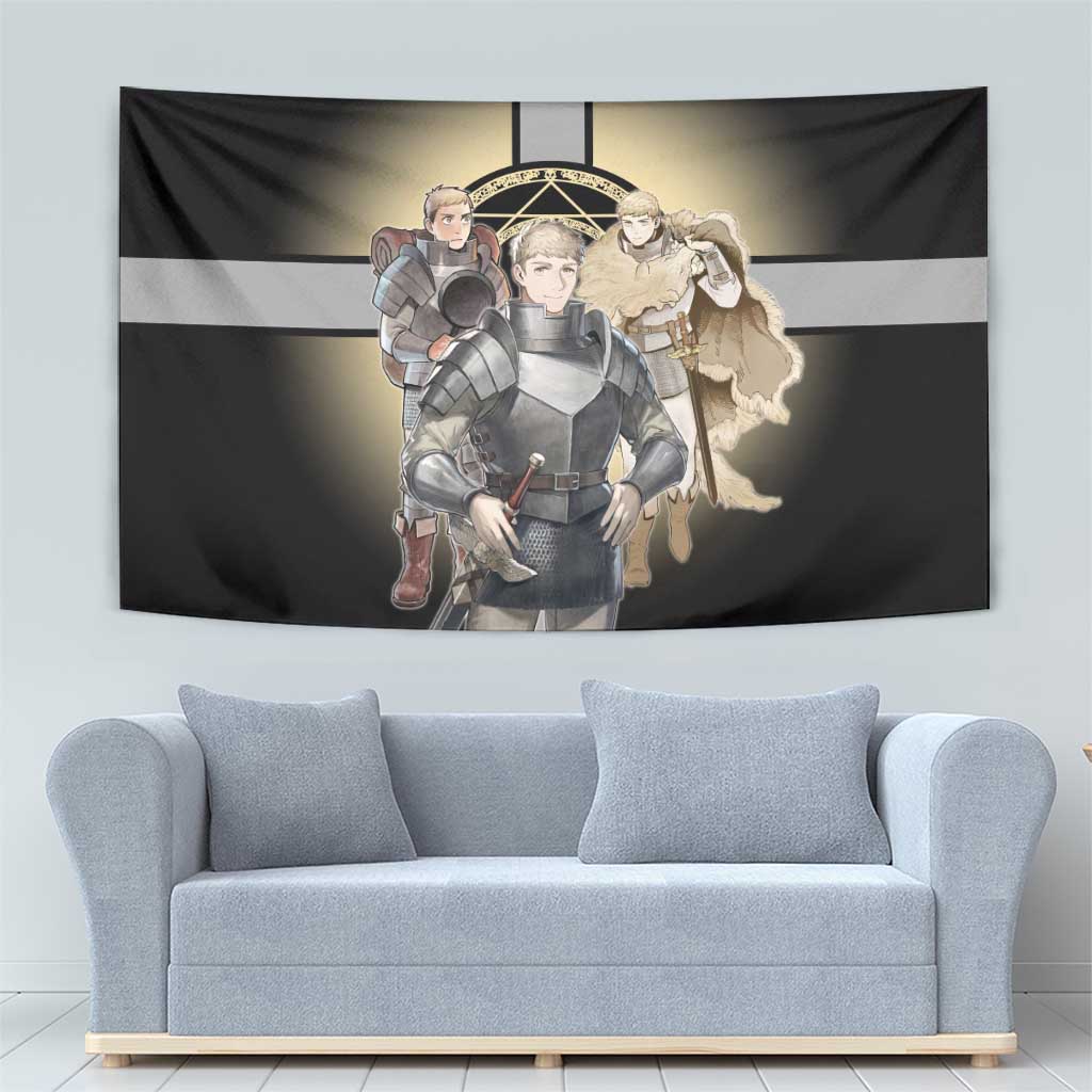 Laios Touden Dungeon Knight Tapestry Fantasy Anime Illustration Style