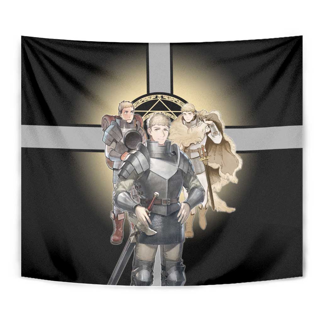 Laios Touden Dungeon Knight Tapestry Fantasy Anime Illustration Style