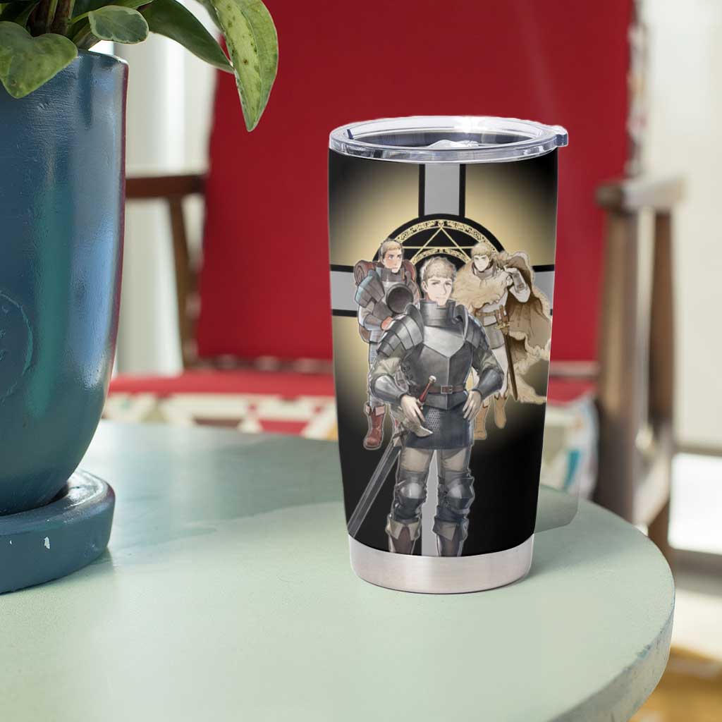 Laios Touden Dungeon Knight Tumbler Cup Fantasy Anime Illustration Style