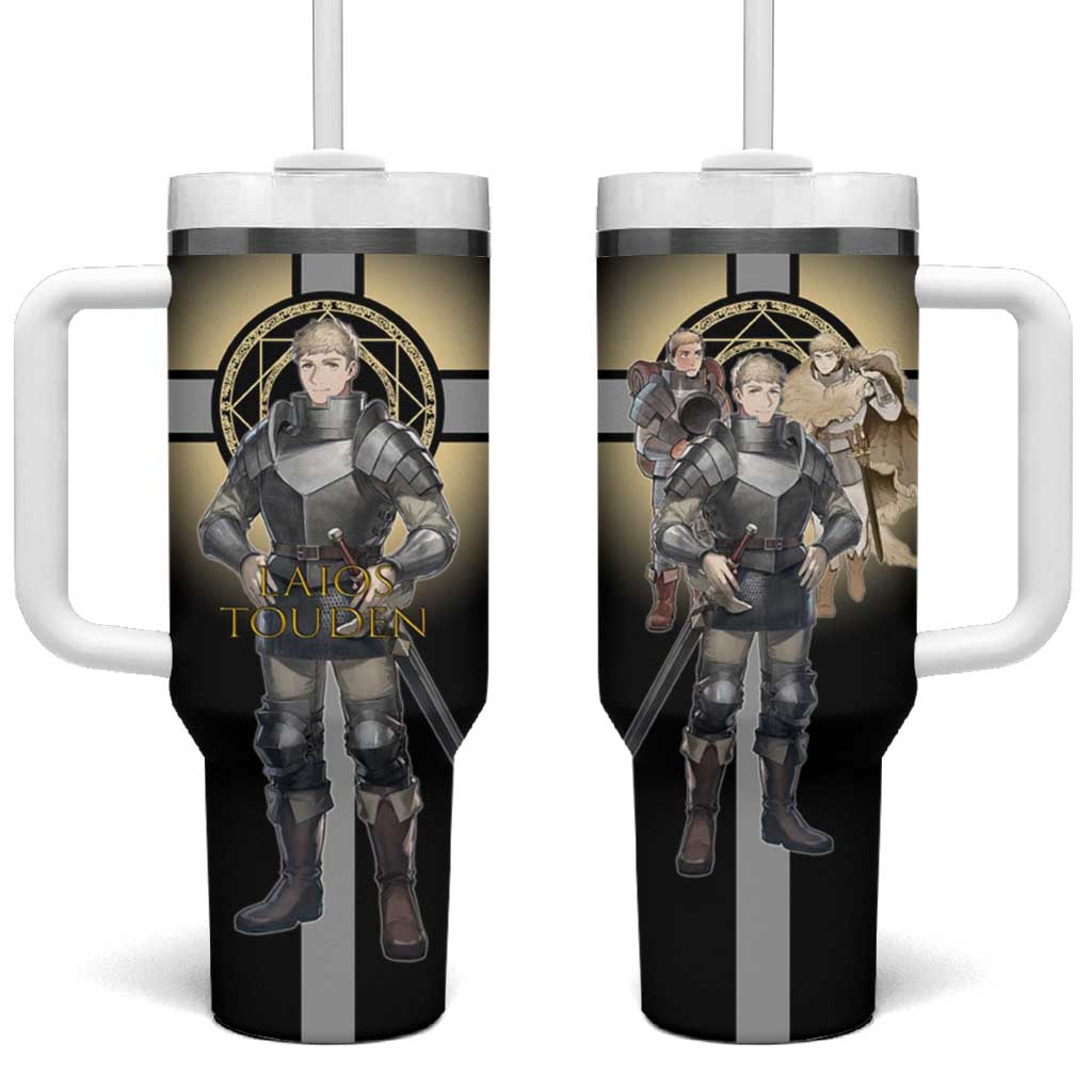 Laios Touden Dungeon Knight Tumbler With Handle Fantasy Anime Illustration Style