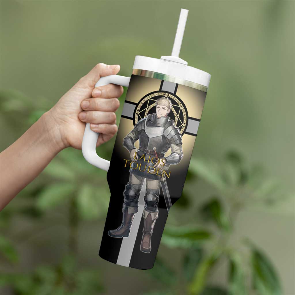 Laios Touden Dungeon Knight Tumbler With Handle Fantasy Anime Illustration Style