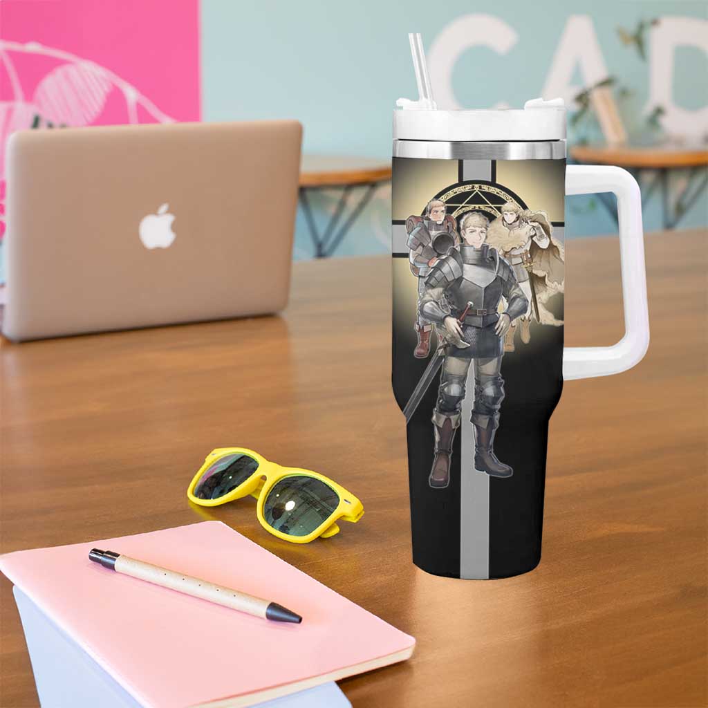 Laios Touden Dungeon Knight Tumbler With Handle Fantasy Anime Illustration Style